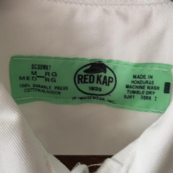 Redkap Men's White Uniform Shirt, Size Medium NWOT - Picture 3 of 3